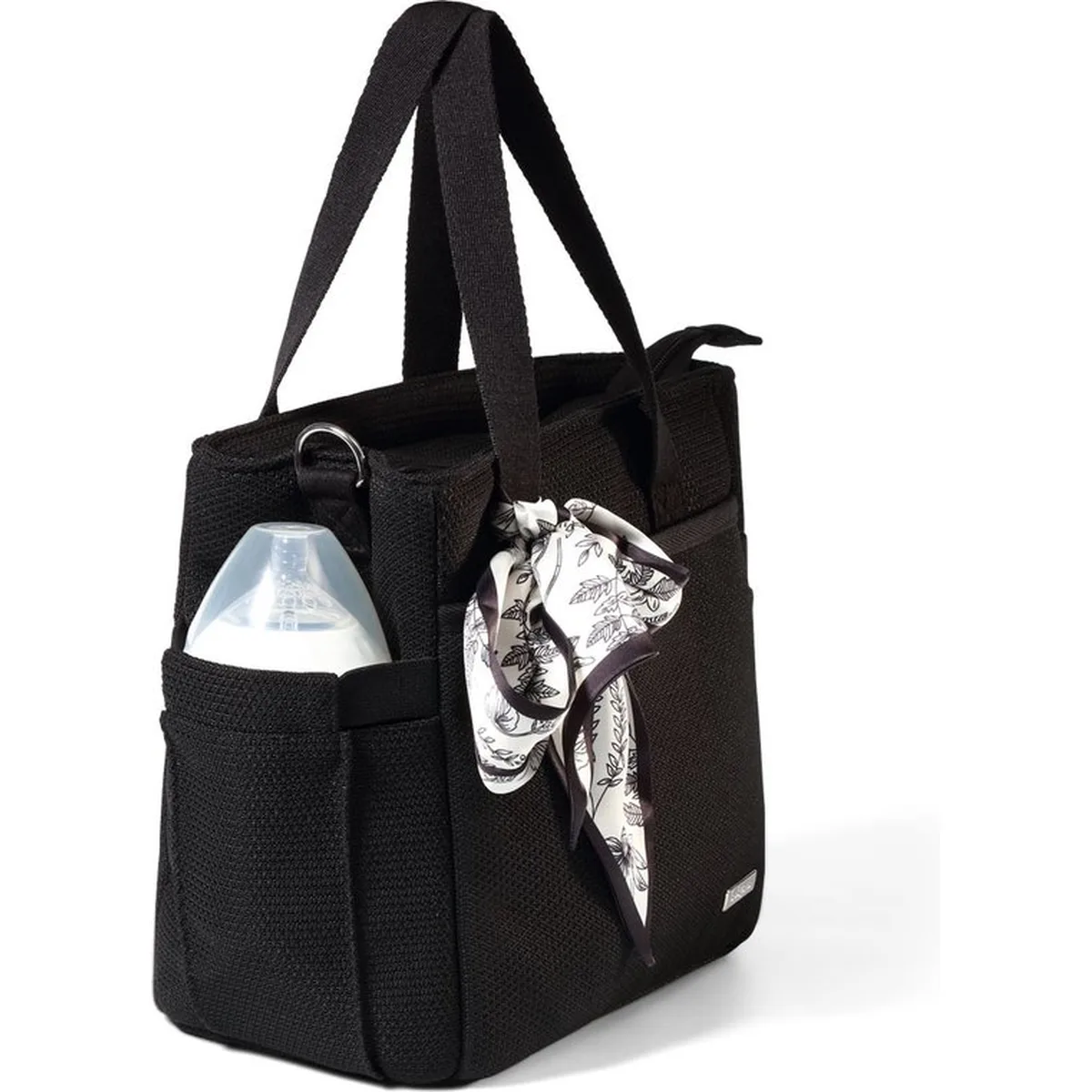 BabyOno CARMEN luiertas voor kinderwagen – zwarte mommy bag met verschoonmat – 9 vakken – stijlvolle verzorgingstas - 3