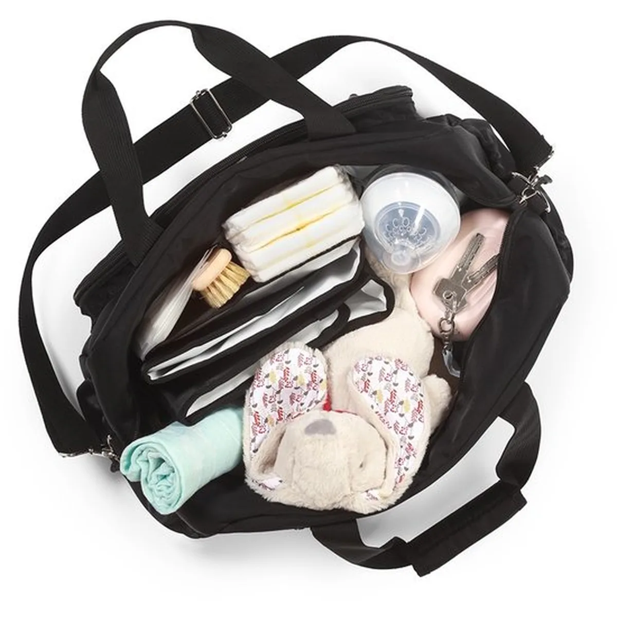 BabyOno Travel Bag Zwart Multifunctionele Luiertas - 5