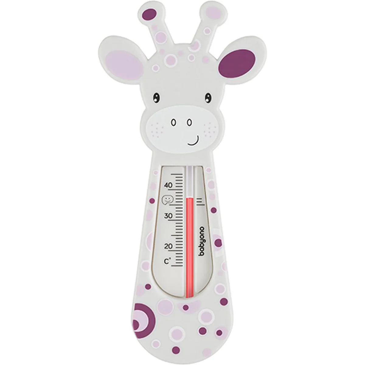 BabyOno Giraffe Sproetjes Grijs Drijvende Bad Thermometer