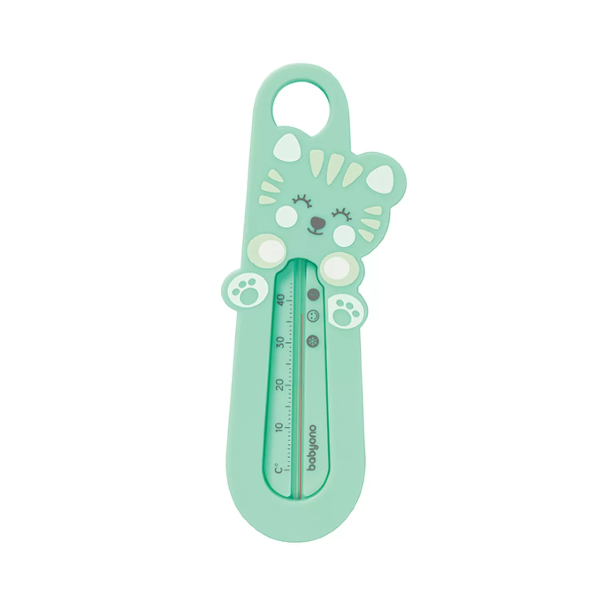 BabyOno Babybadthermometer- Wasbeer - 0m+ Grijs - 7