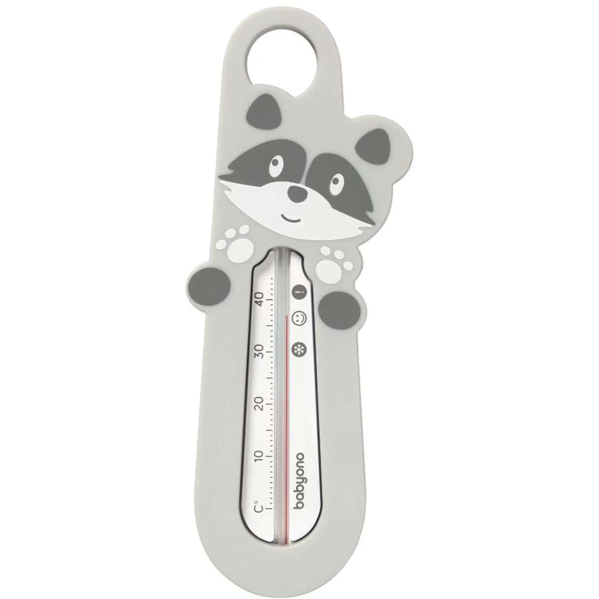 BabyOno Babybadthermometer- Wasbeer - 0m+ Grijs