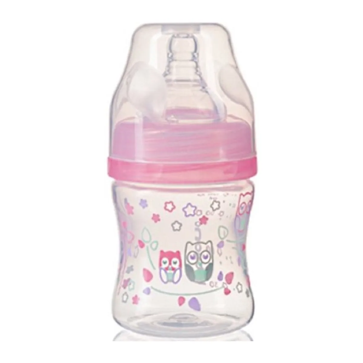 BabyOno 120 ml Brede Hals Fles - 0m+ Roze