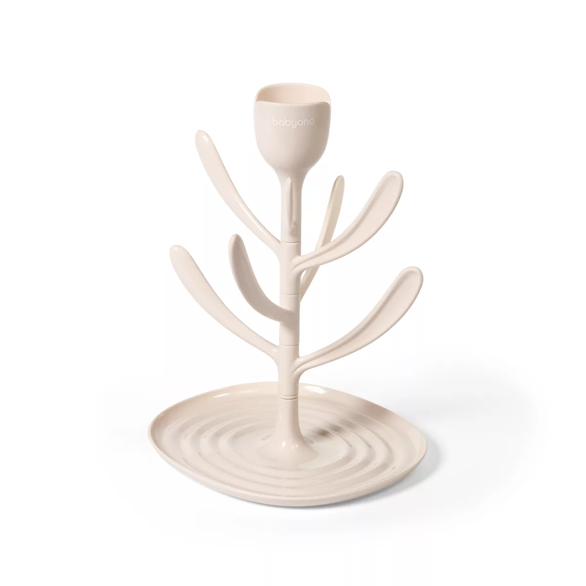 BabyOno TULIP Flessendroger - Droogrek voor Babyflessen en Spenen - BPA-vrij - Grijs - 5