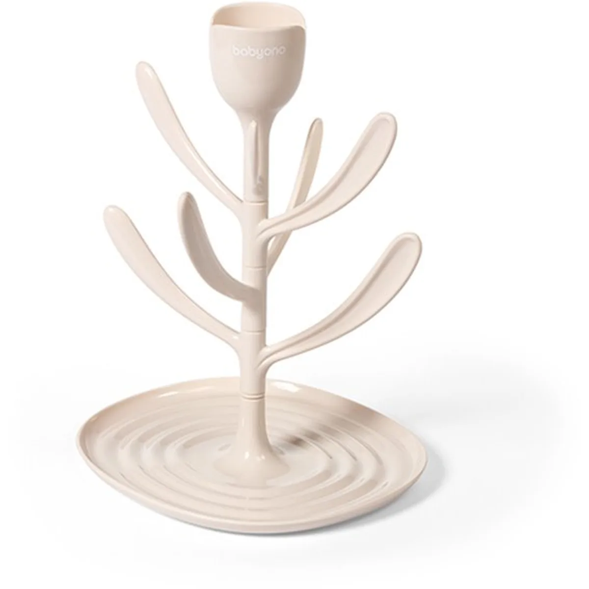 BabyOno TULIP Flessendroger - Droogrek voor Babyflessen en Spenen - BPA-vrij - Beige - 4