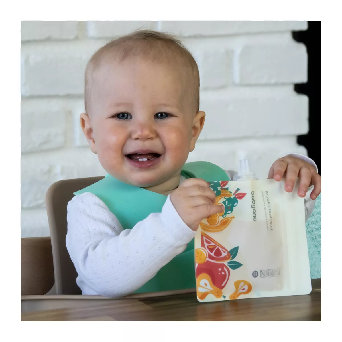BabyOno Babyvoedingzak - Voedselzak - Voedselzakje - Voedselbewaarzakjes - Herbruikbare - Food Pouch - 150 ml - 5 st - 4