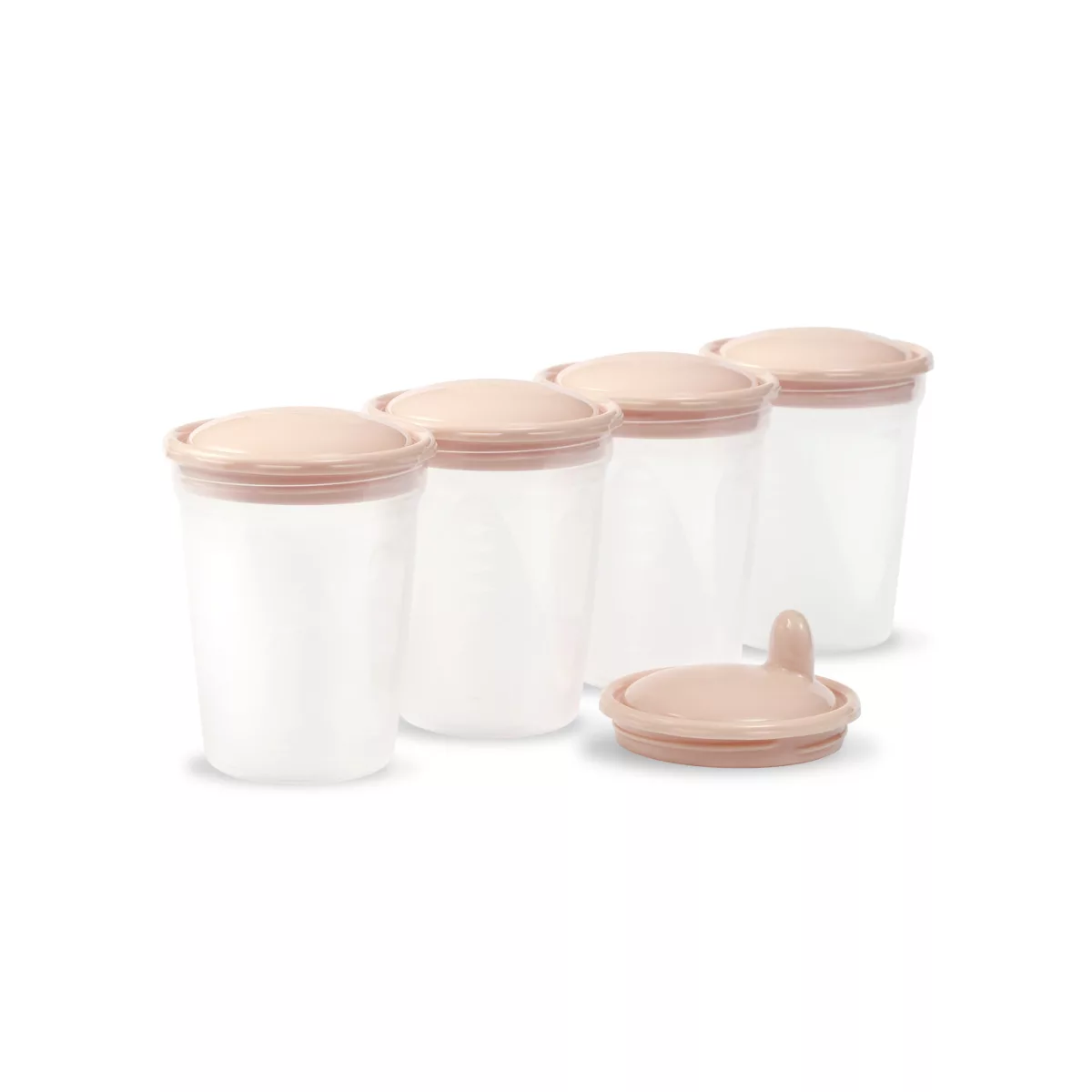 BabyOno 4 Stuks Bewaarbekers Plus Drinktuit 1028 - 3
