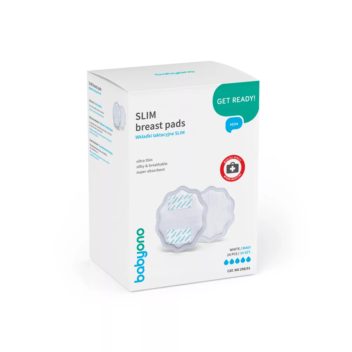 BabyOno Natural Nursing Wit Borstcompres 24 Stuks - 2