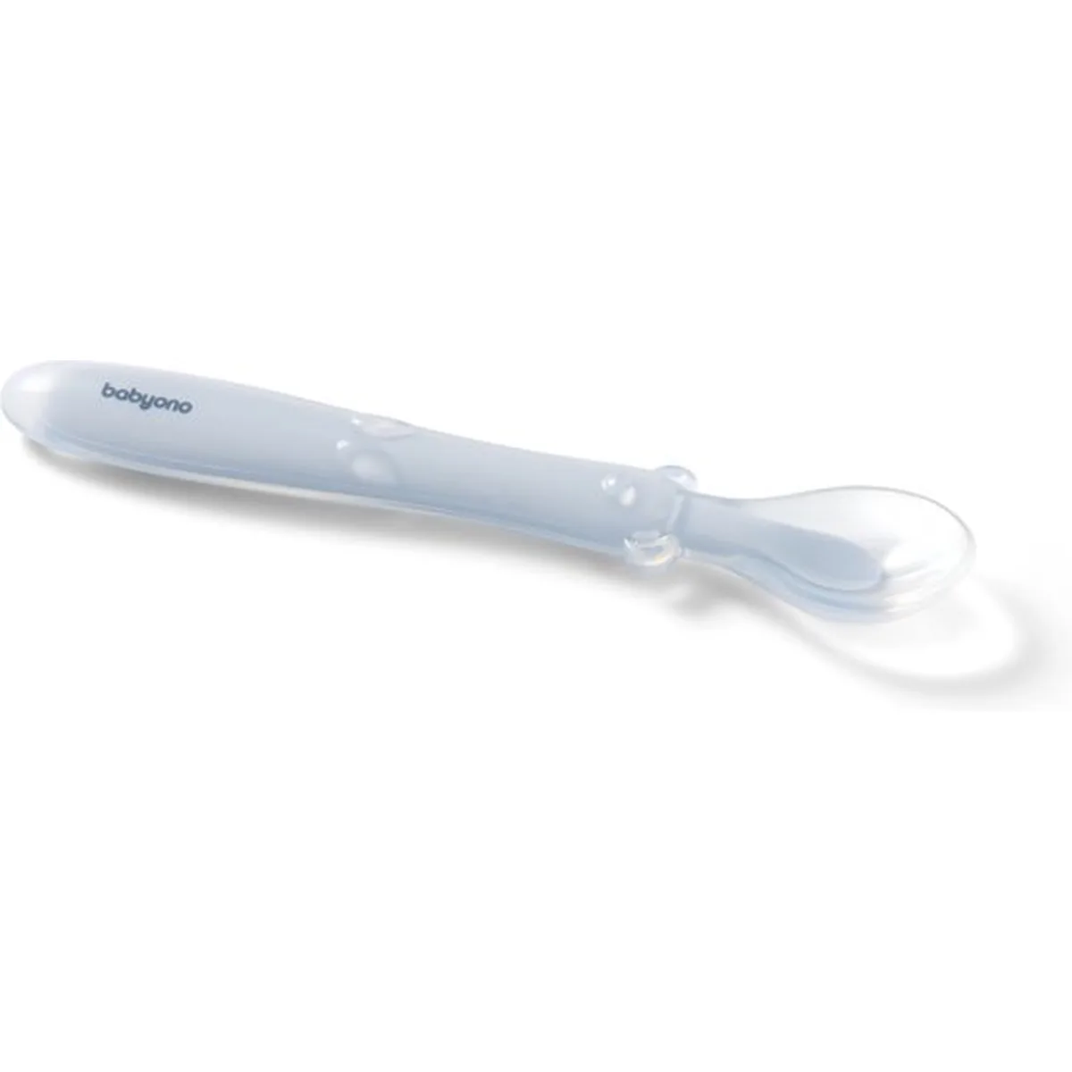 BabyOno Flexibele Siliconen Lepel - Zacht en Veilig - Blauw - 4