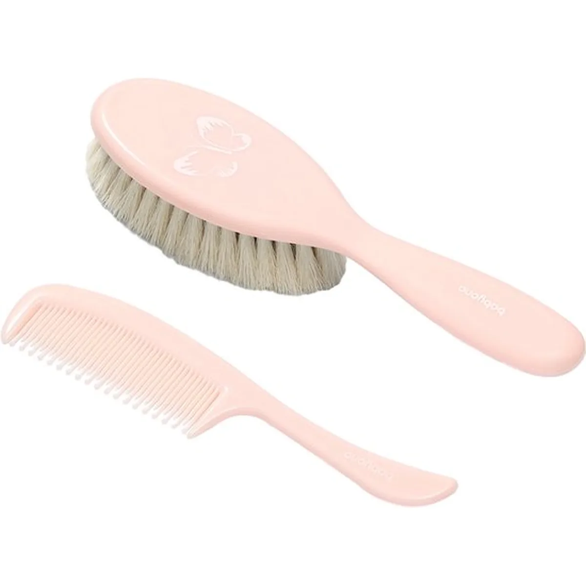 BabyOno Natural Extra Soft Vlinder Roze Kapset - 2