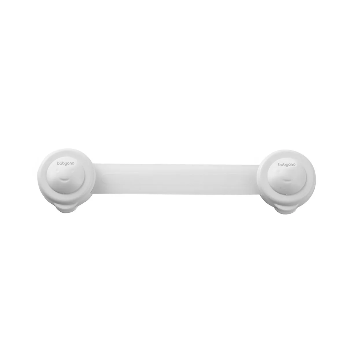 BabyOno SAFE HOME kastbeveiliging wit – kinderslot voor kastjes en koelkast – 2 stuks - 6