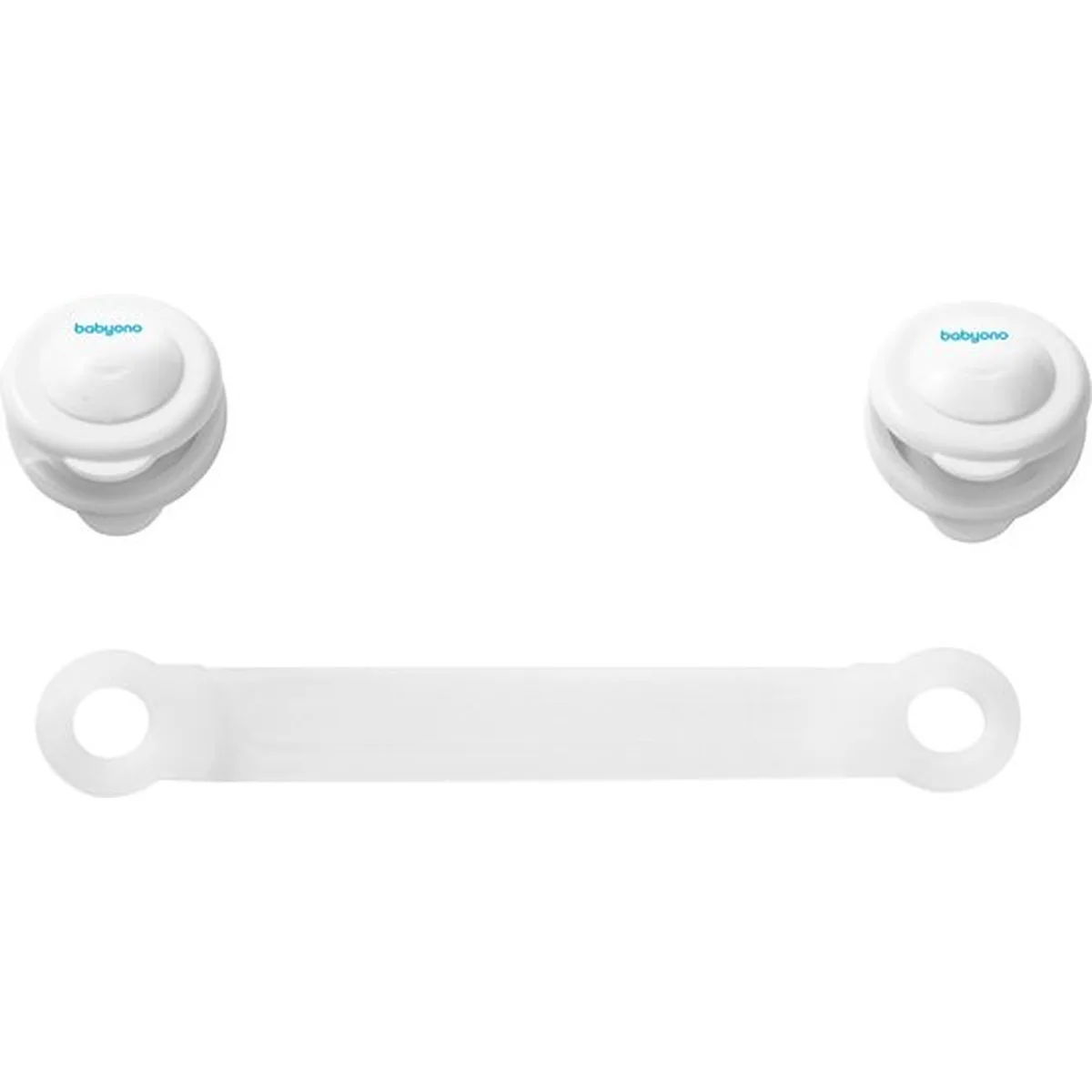 BabyOno SAFE HOME kastbeveiliging wit – kinderslot voor kastjes en koelkast – 2 stuks