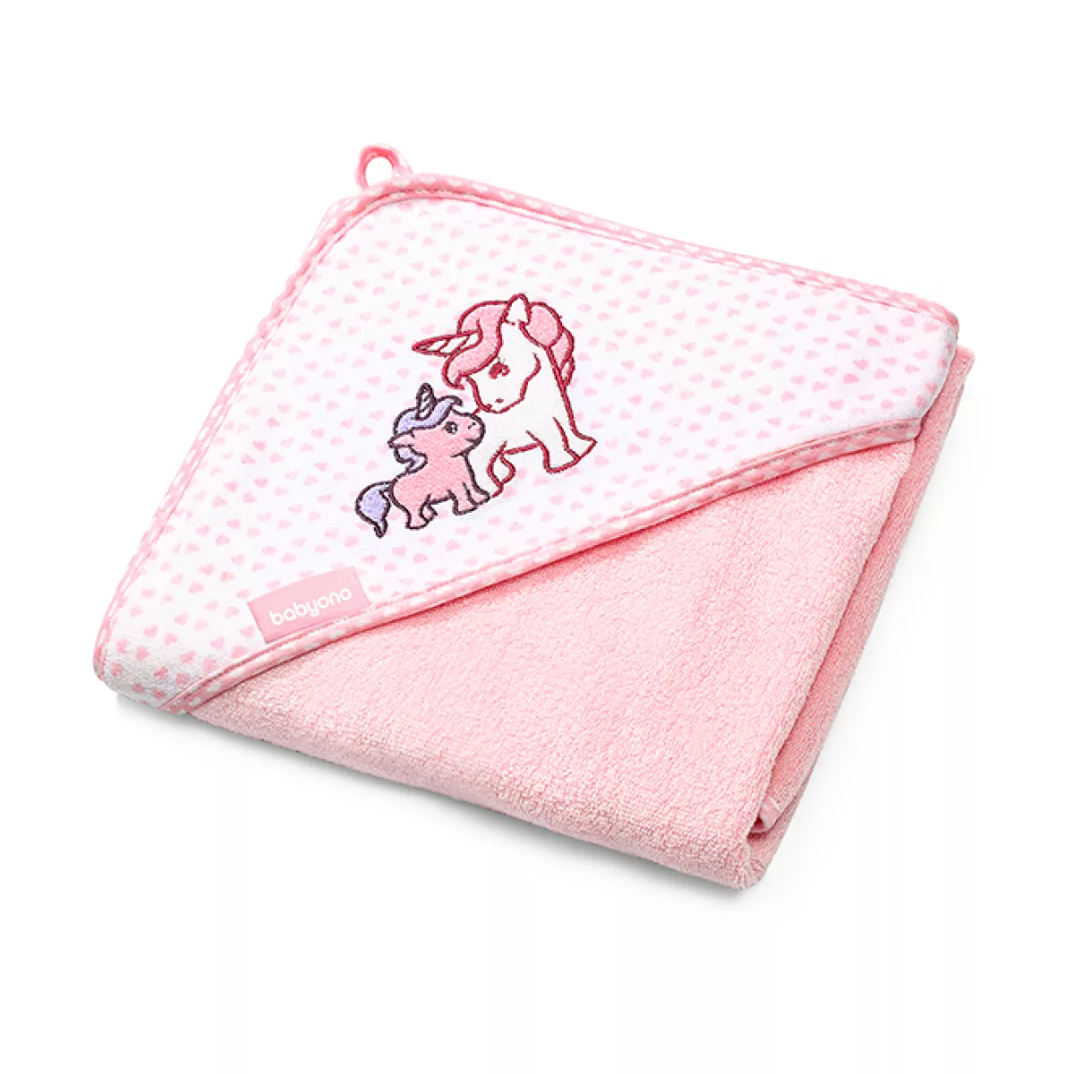 BabyOno Bamboo Grijs Vosjes 76x76 cm Badcape 345/03