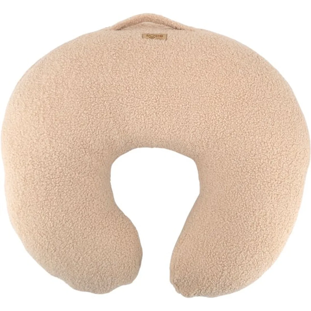 Soosie TEDDY Voedingskussen – Teddy Bouclé – Afneembare Hoes met Rits – Ergonomisch Voedingskussen voor Borstvoeding & Flesvoeding – 65×55 cm – Beige - 2