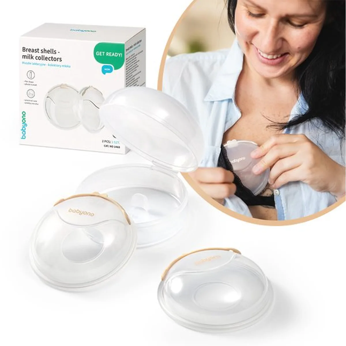 BabyOno Breast Shells 2 Stuks Moedermelk Collectors