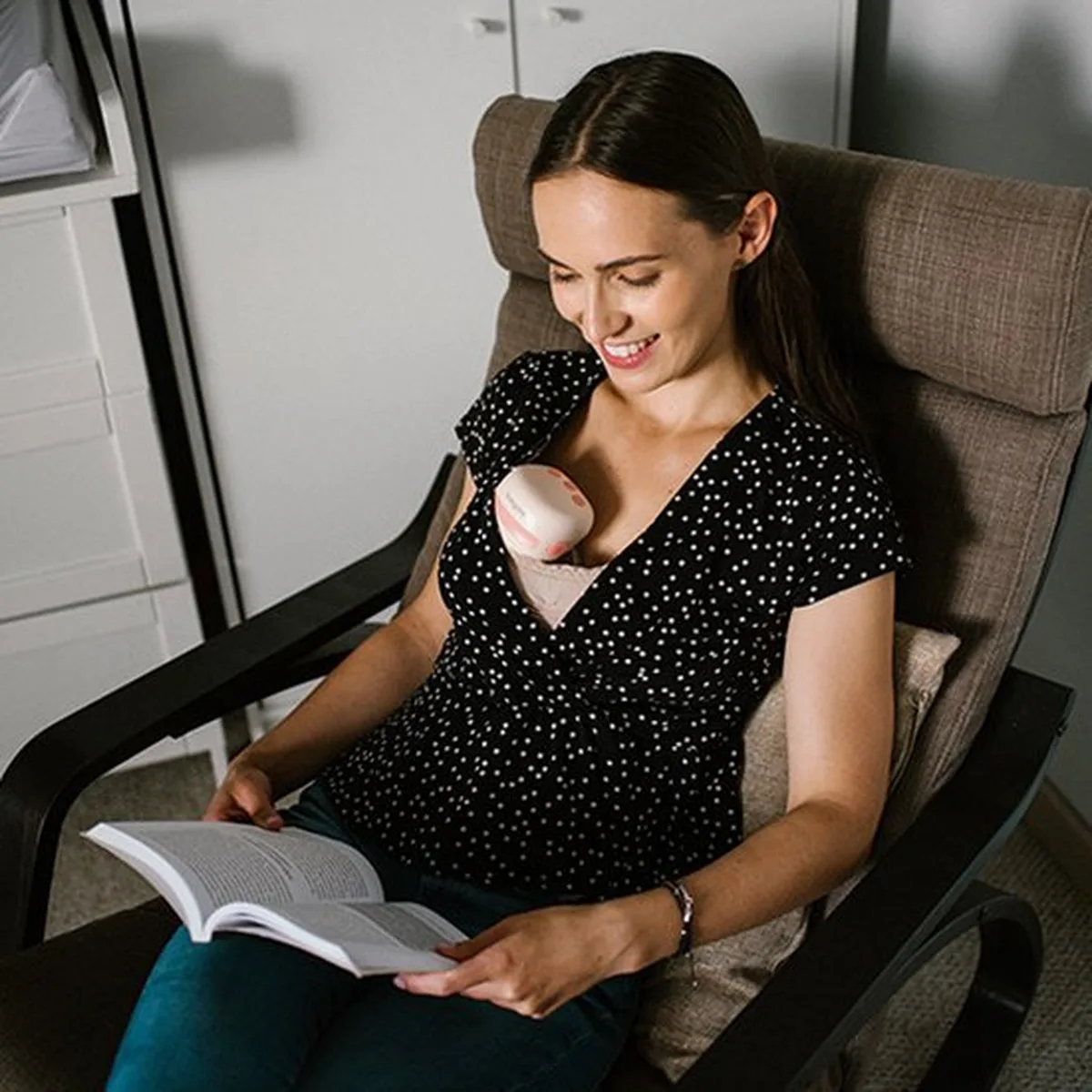 BabyOno TWINNY dubbele draadloze borstkolf – handsfree elektrische borstkolf – wearable breast pump USB-C - 4