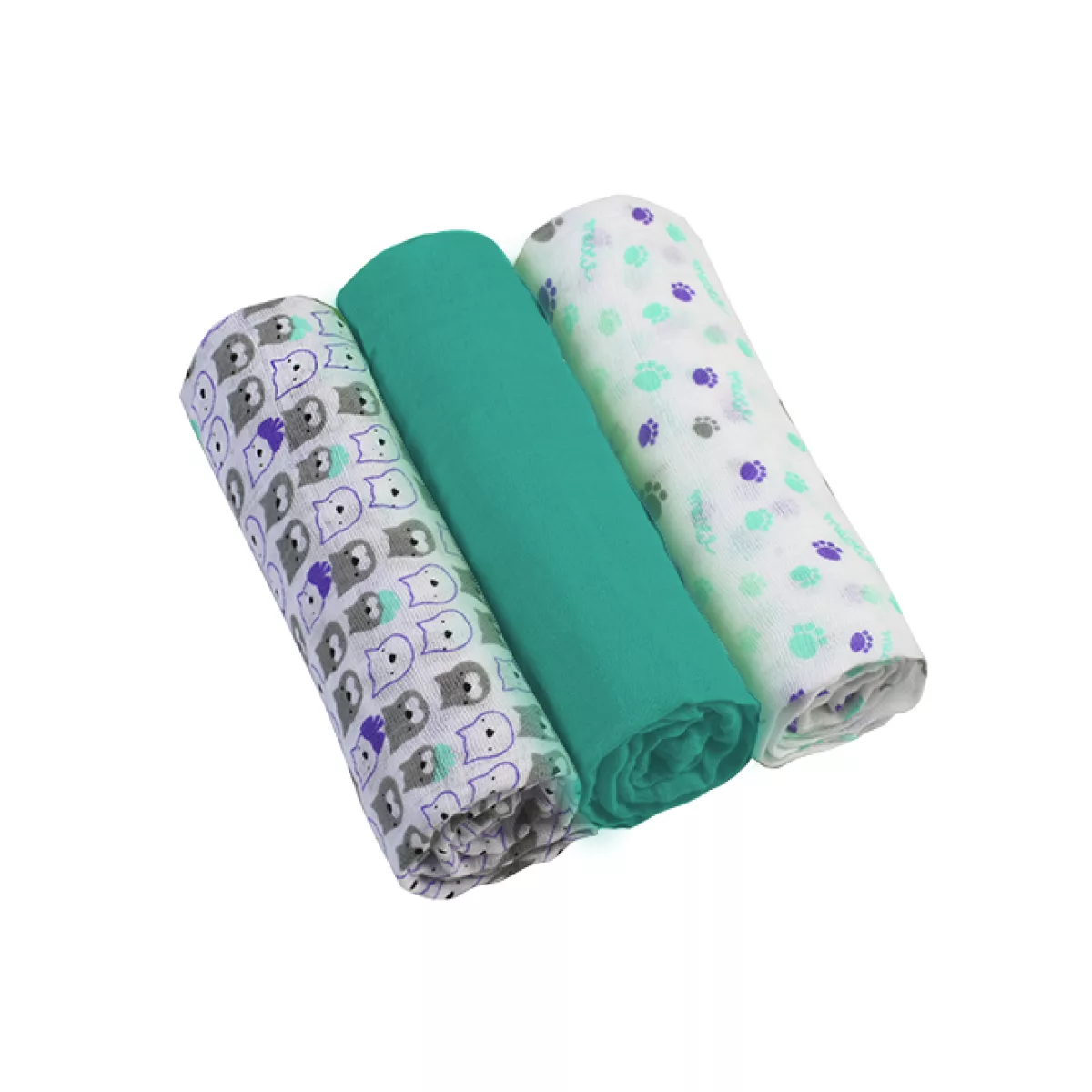 BabyOno 348/02 Musin-Luiers Raspberry 3 Stks Babyono - 2