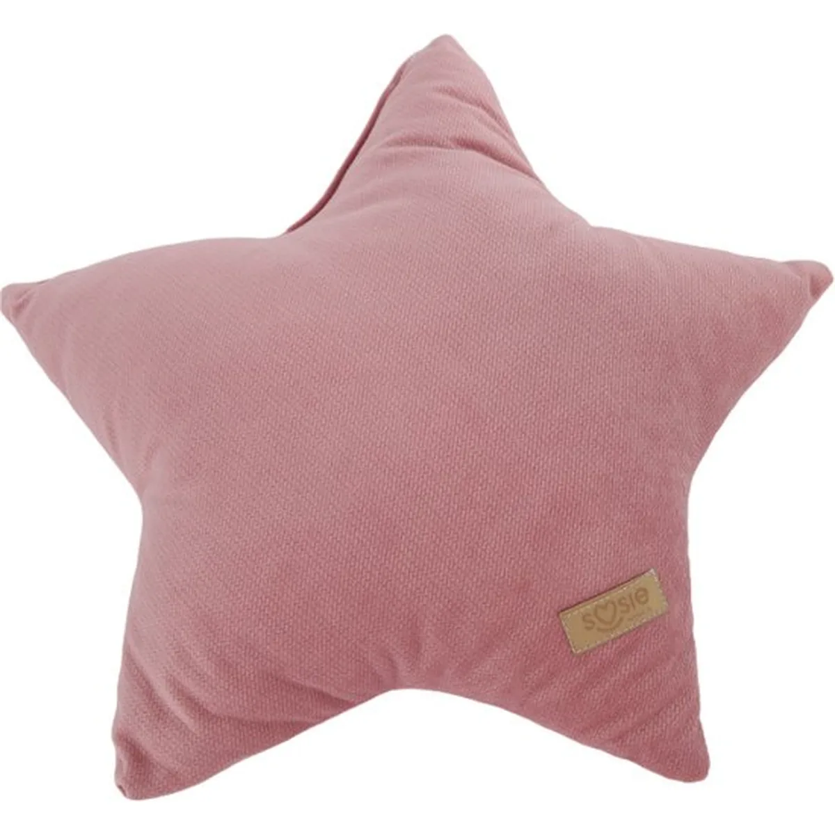 Soosie - GLAMOUR - Set van 2 Decoratieve Kussens - Kussen woonkamer - Bank kussen - Sierkussen - Decoratie kussen - Ster en Maan - Roze velvet - 3