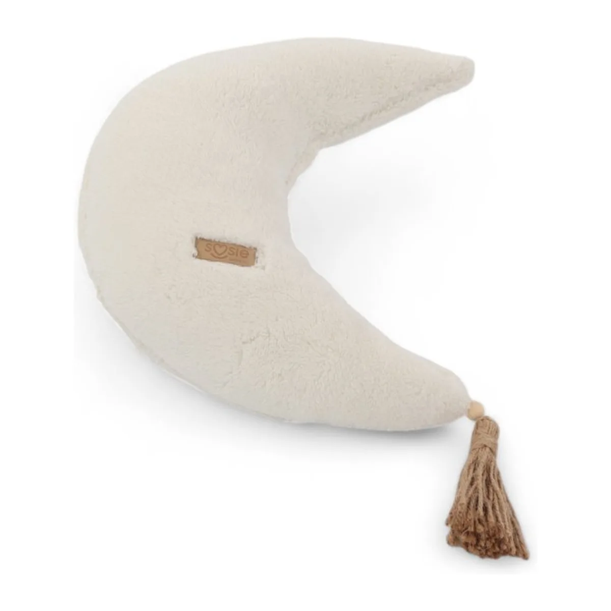 Soosie Teddy Decoratieve Kussen Maan Ecru - Schapenvacht Look - Oeko-Tex Standaard 100 Gecertificeerd - 55x35cm - 3