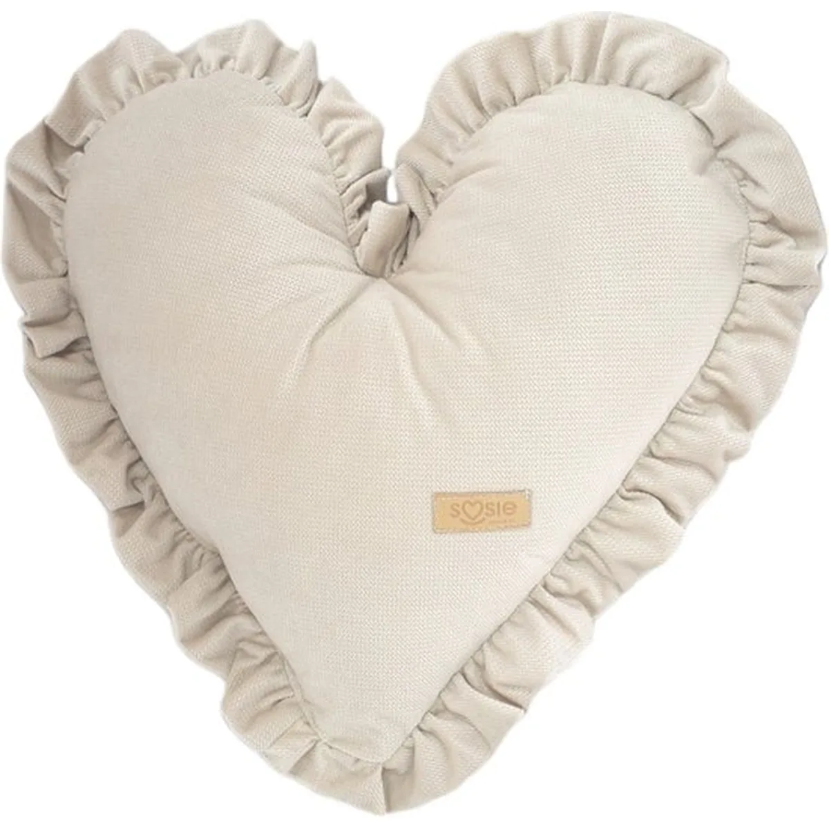 Soosie Decoratieve Kussen Hartvorm Beige - Glamour Collectie