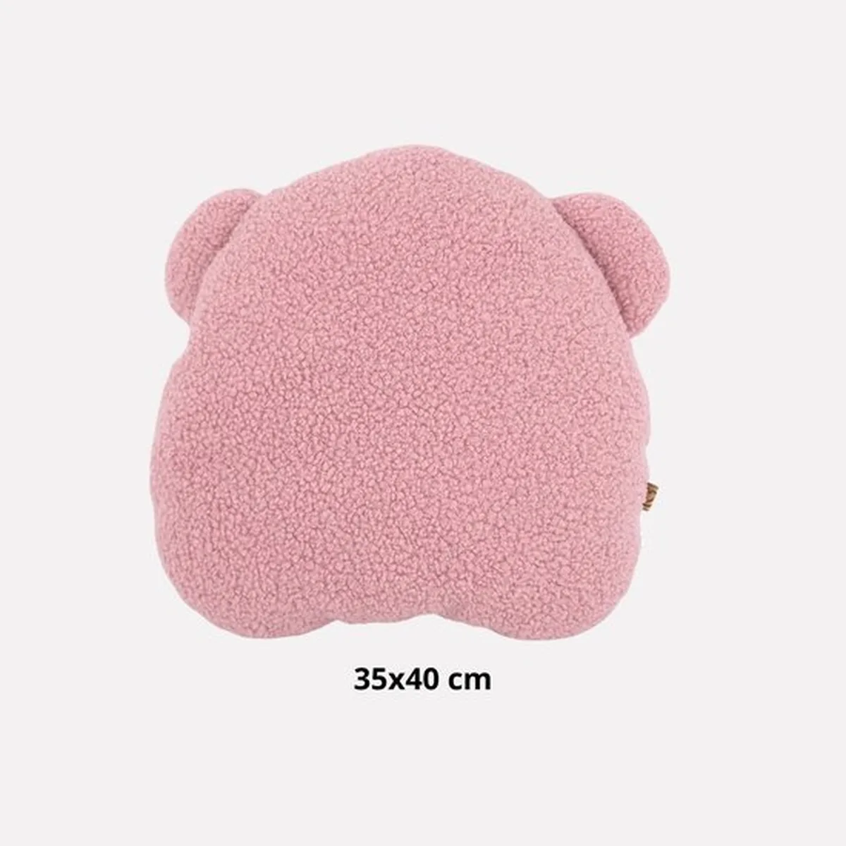 Soosie - Sierkussen Beer – Kussentje - Teddy Bouclé – 35×40 cm – Zacht Roze - 5