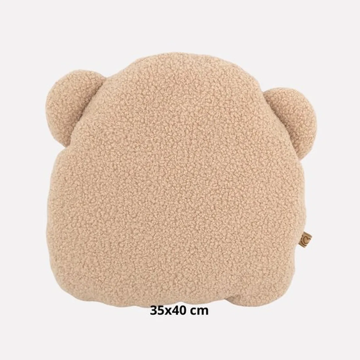Soosie - Sierkussen Beer – Kussentje - Teddy Bouclé – 35×40 cm – Beige - 6