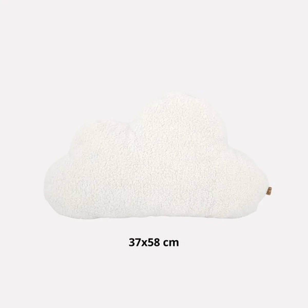 Soosie - Sierkussen Wolk – Kussentje - Teddy Bouclé – 37×58 cm – Crème - 5