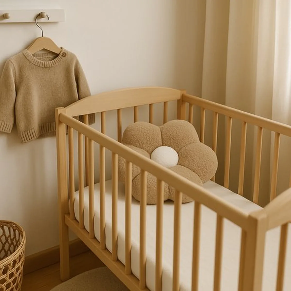 Soosie Sierkussen Bloem – Kussentje – Teddy Bouclé – Ø 40 cm – Beige & Crème - 7