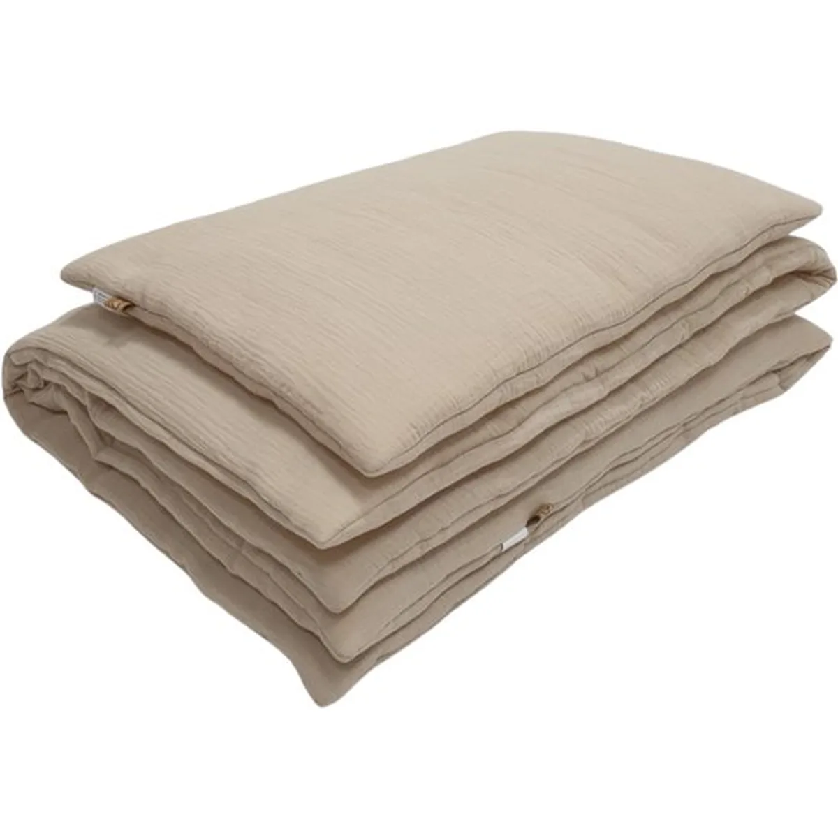 Soosie - Baby Dekbed met kussen - Beddenset - 100x135 + 40x60 –Katoen Mousseline – Met Vulling – Klaar Voor Gebruikt - Kant-en-klaar - Beige - 5