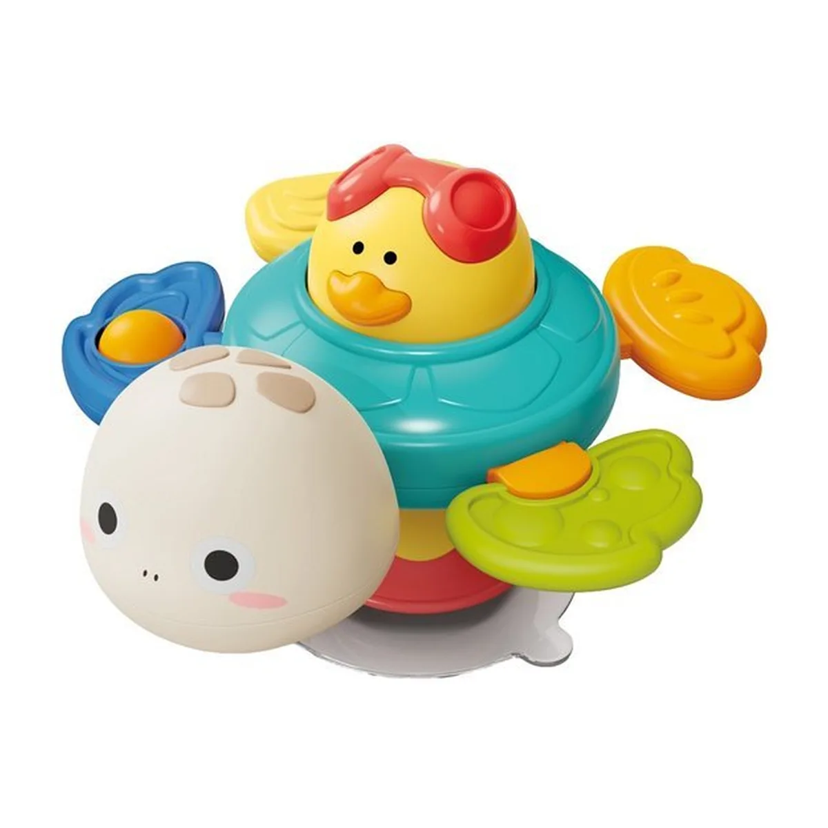 BabyOno Sensory Schildpad Activiteiten Speelgoed met Zuignap