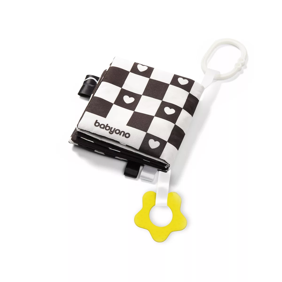BabyOno Black & White Zacht Buggyboekje 542 - 6