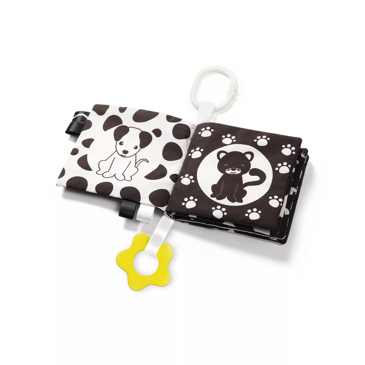 BabyOno Black & White Zacht Buggyboekje 542 - 7