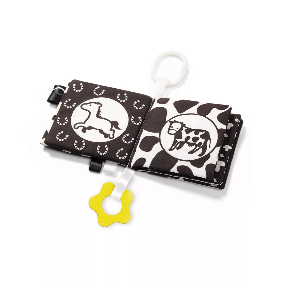 BabyOno Black & White Zacht Buggyboekje 542 - 8