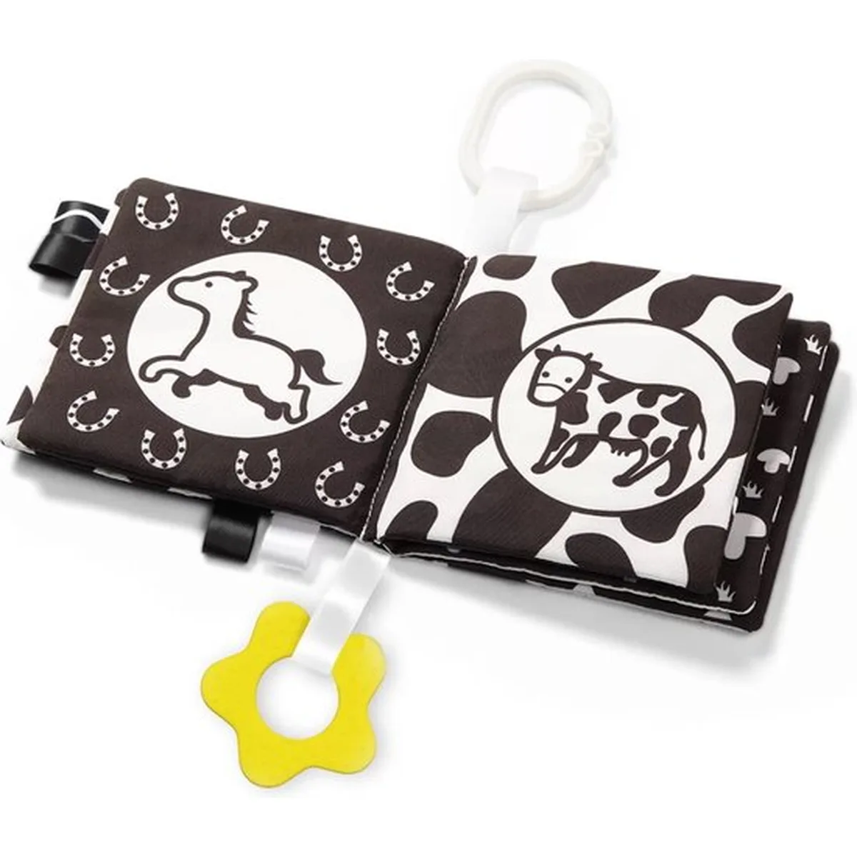 BabyOno Black & White Zacht Buggyboekje 542 - 2