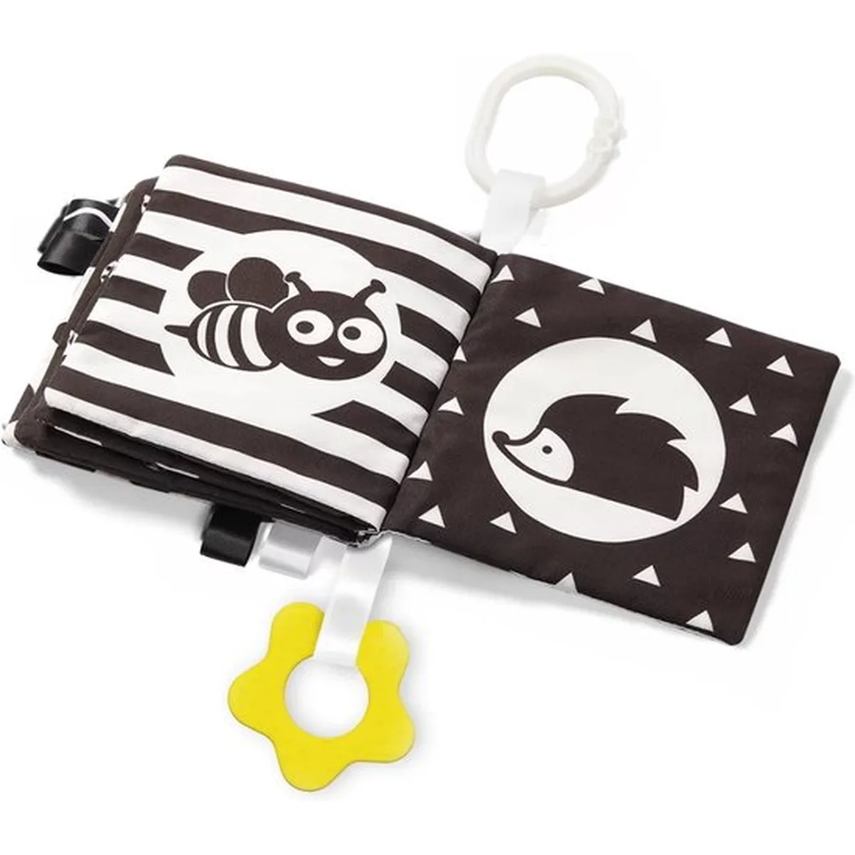 BabyOno Black & White Zacht Buggyboekje 542 - 4