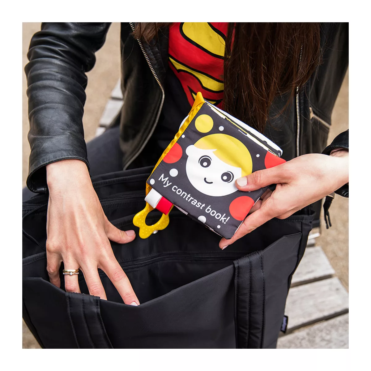 BabyOno My Contrast Book Zacht Buggyboekje 543 - 3