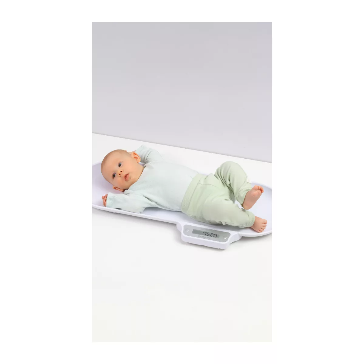 BabyOno Elektronische Babyweegschaal tot 30 kg - Digitale Babyweegschaal met Geheugenfunctie - Wit - 6