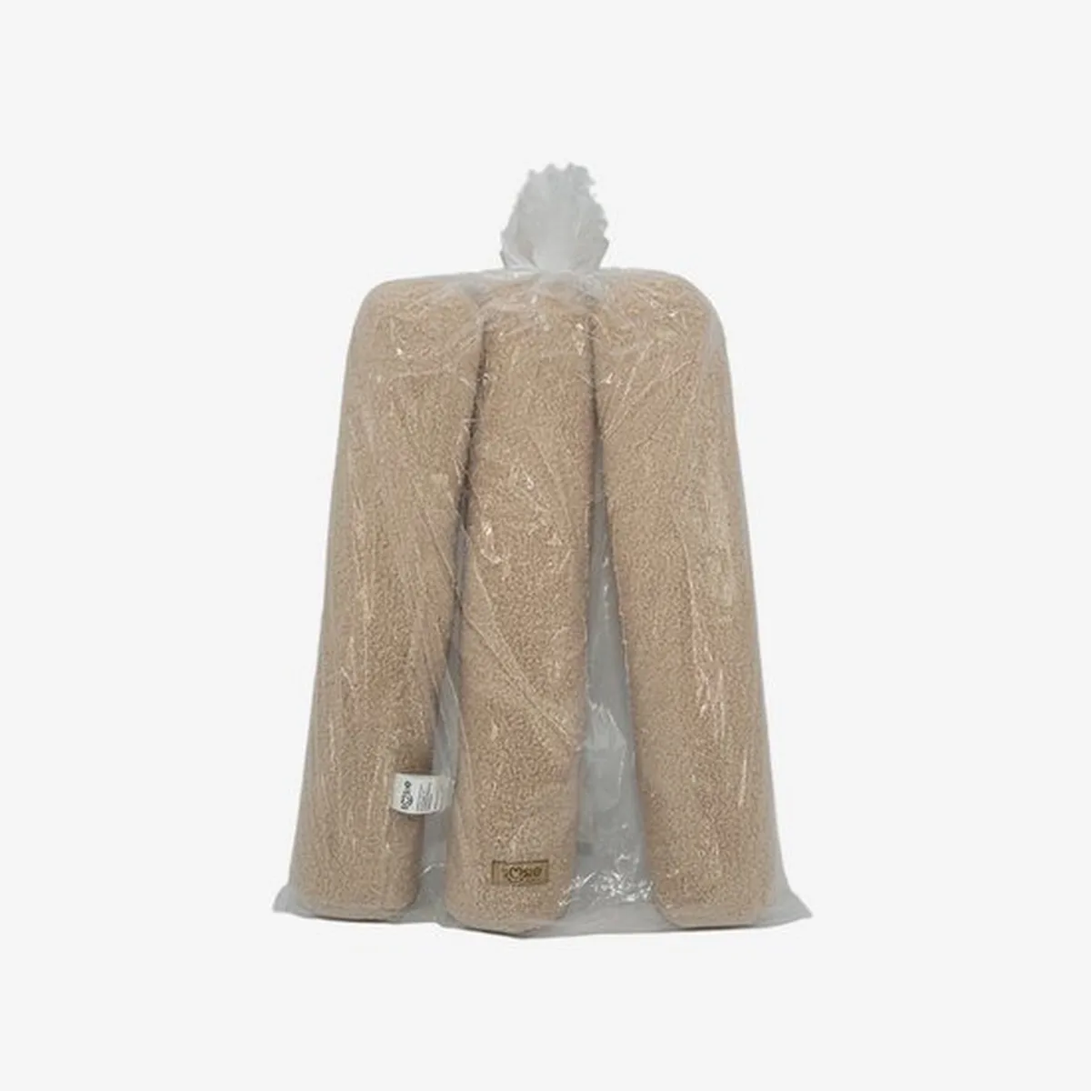 Soosie - 3 delige Bedbumper - Bedomrander - Ø 9×50 cm – Teddy Bounce Beige/Bruin - OEKO-TEX - Bescherming Ledikant Baby - 4