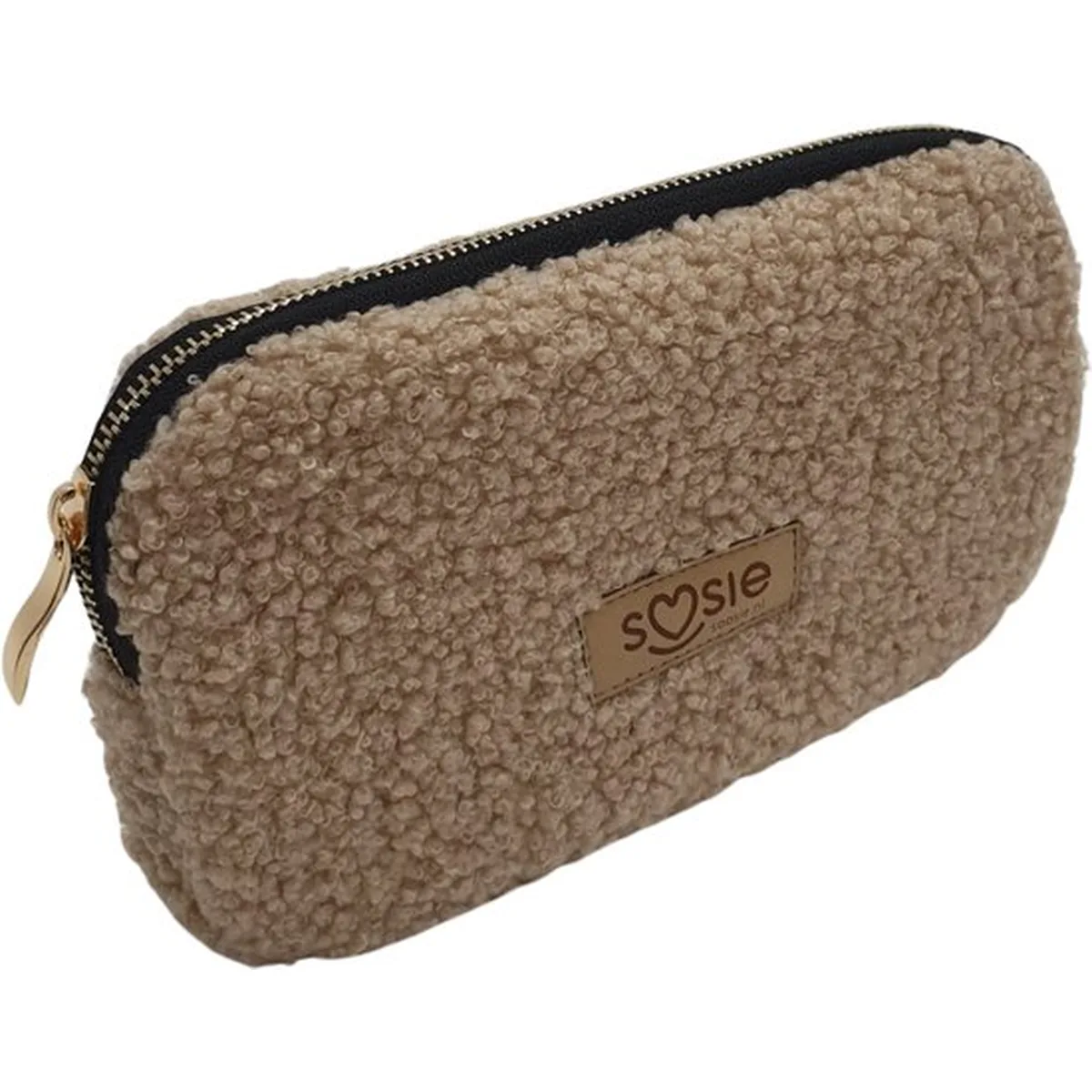 SOOSIE - Etui - Baby toilettas - Luieretui - 19x12x3 cm – Teddy – Beige