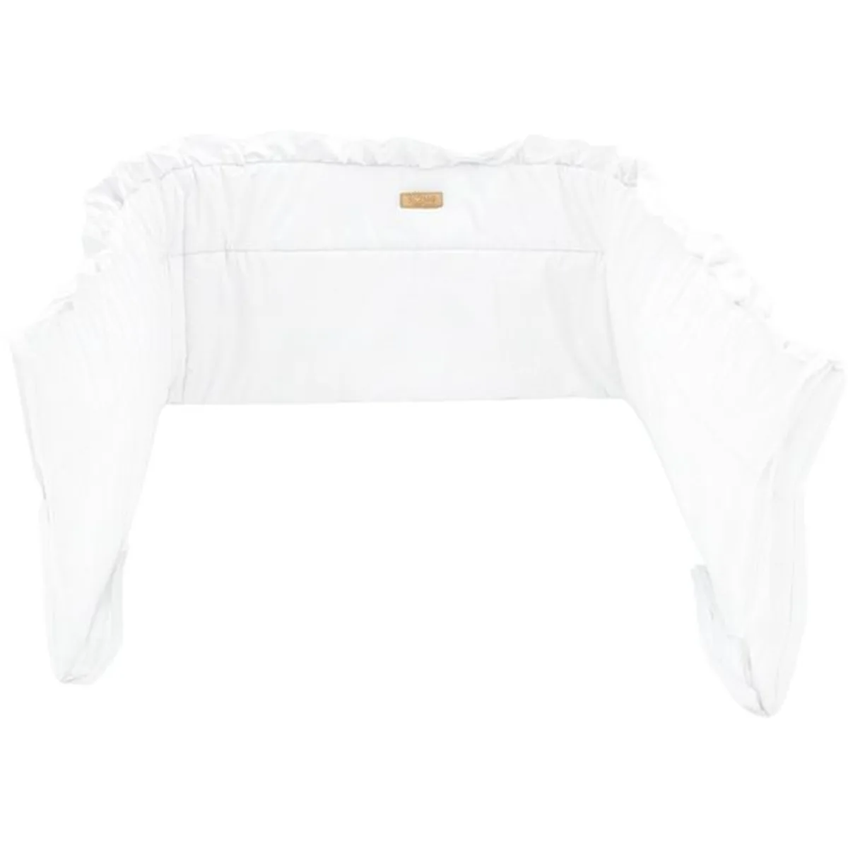 Soosie Bedomrander – FRILL Collectie – Wit – 180×32 cm – met sierlijke ruches – ademend katoen – met striklinten - 2