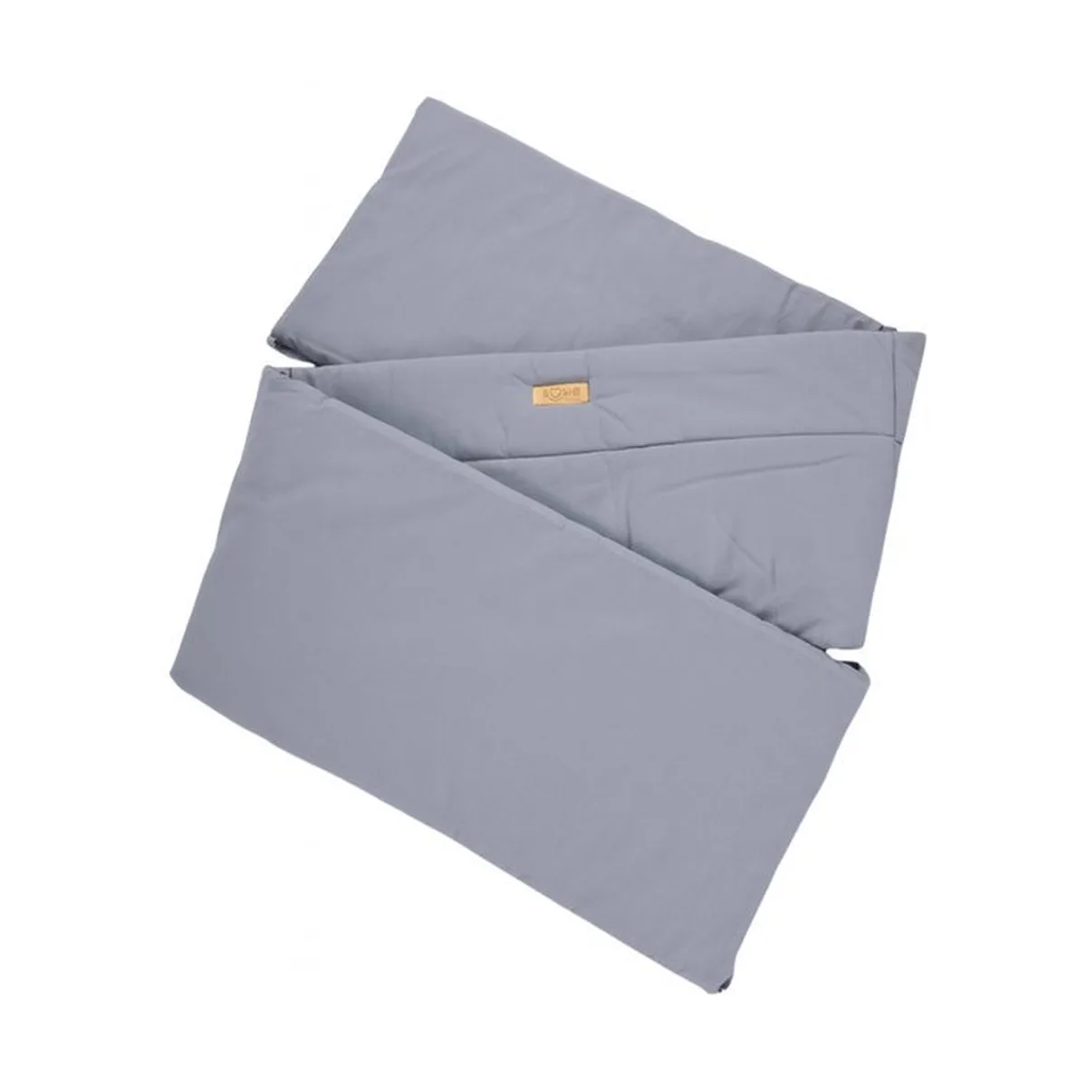 Soosie Bedomrander – CLASSIC Collectie – 180×30 cm – Ademend Katoen – Grijs – Beschermende Bedbumper met Striklinten - 3