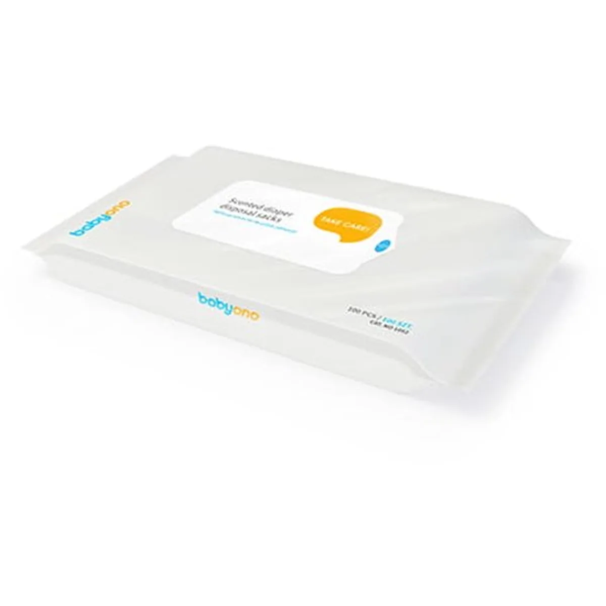BabyOno Geparfumeerde Wegwerptasjes - 100 stuks - Blauw - Gemakkelijk Te Sluiten - 4