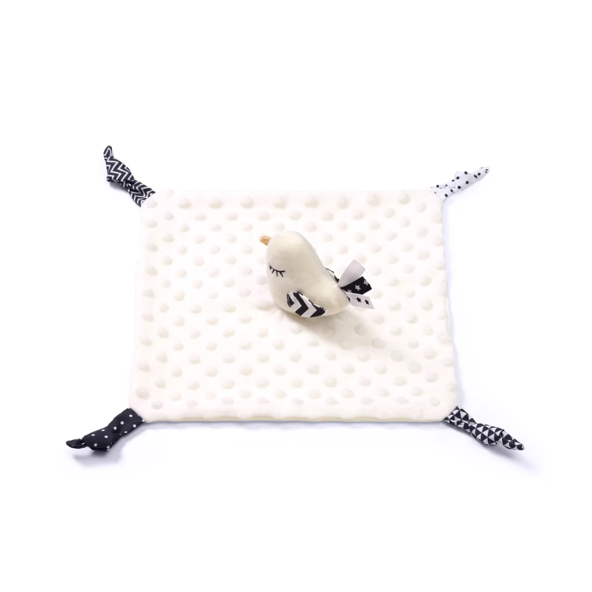 BabyOno Blink & Smile - Knuffel Kocyk - Zwart-wit - Interactief - Educatief - 3