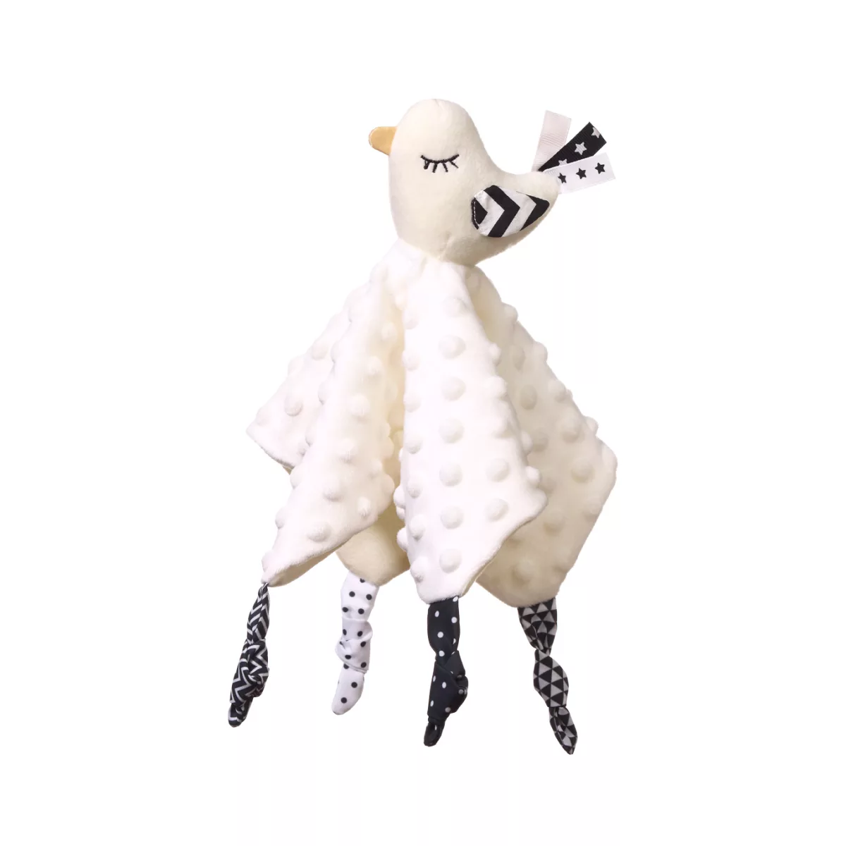 BabyOno Blink & Smile - Knuffel Kocyk - Zwart-wit - Interactief - Educatief - 4