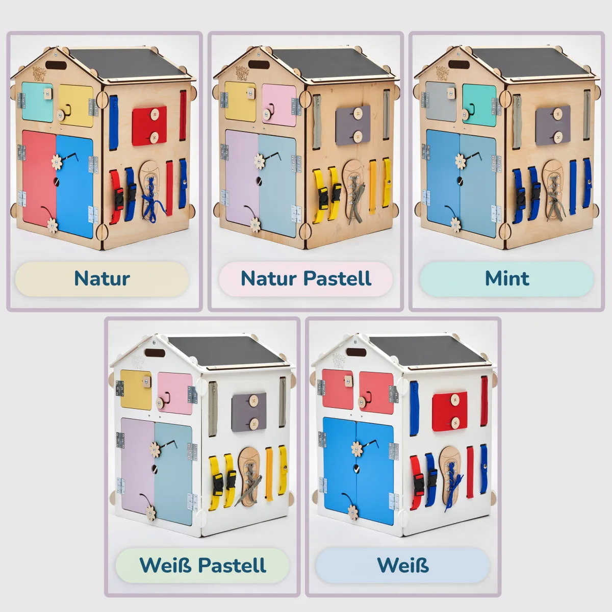 BusyKids Speelhuis met 6 activiteitenborden - Natura - 7