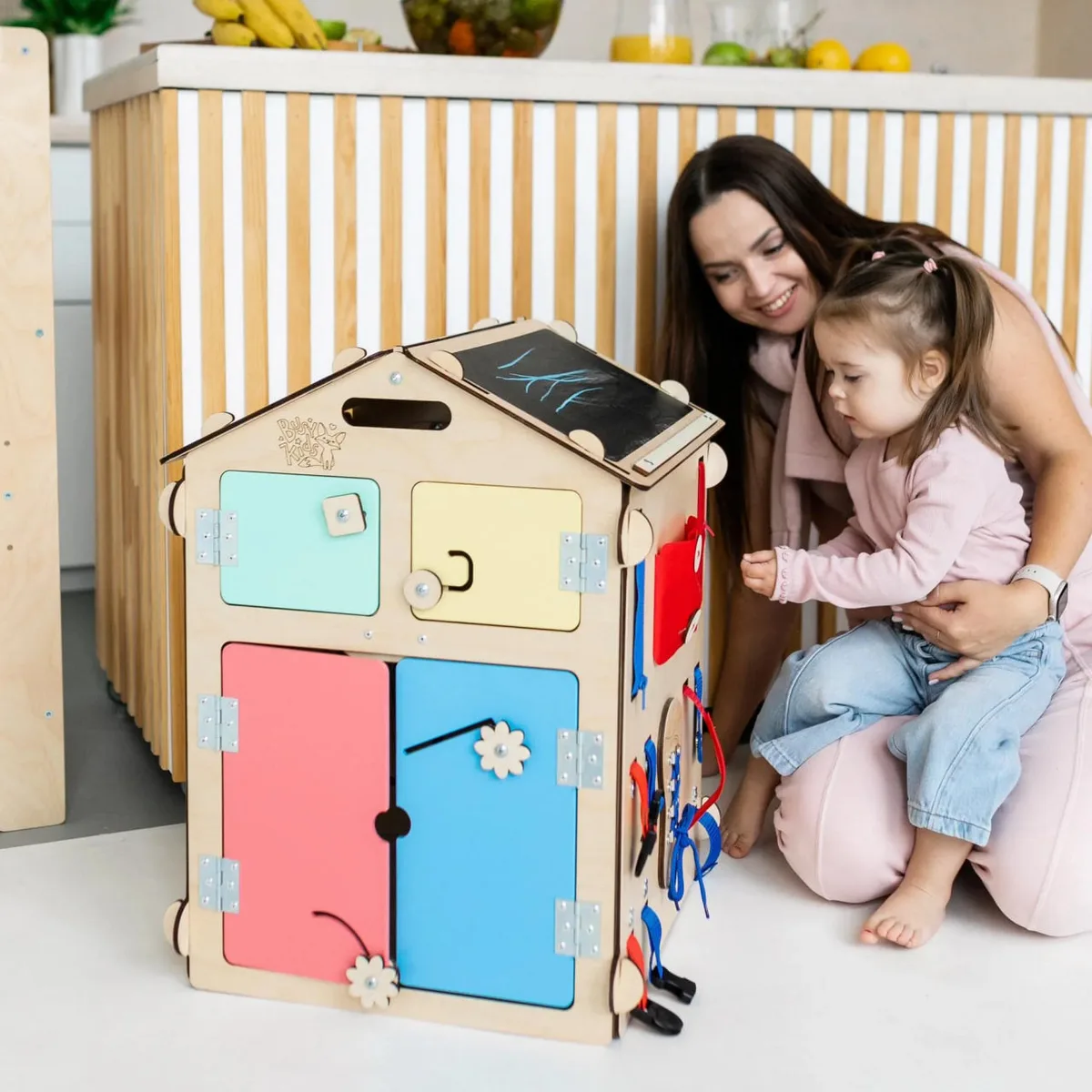 BusyKids Speelhuis met 6 activiteitenborden - Natura - 8