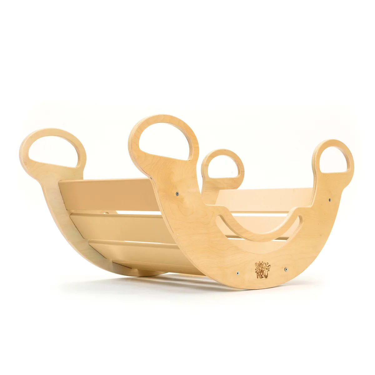 BusyKids Schommelwip van hout - Regenboog