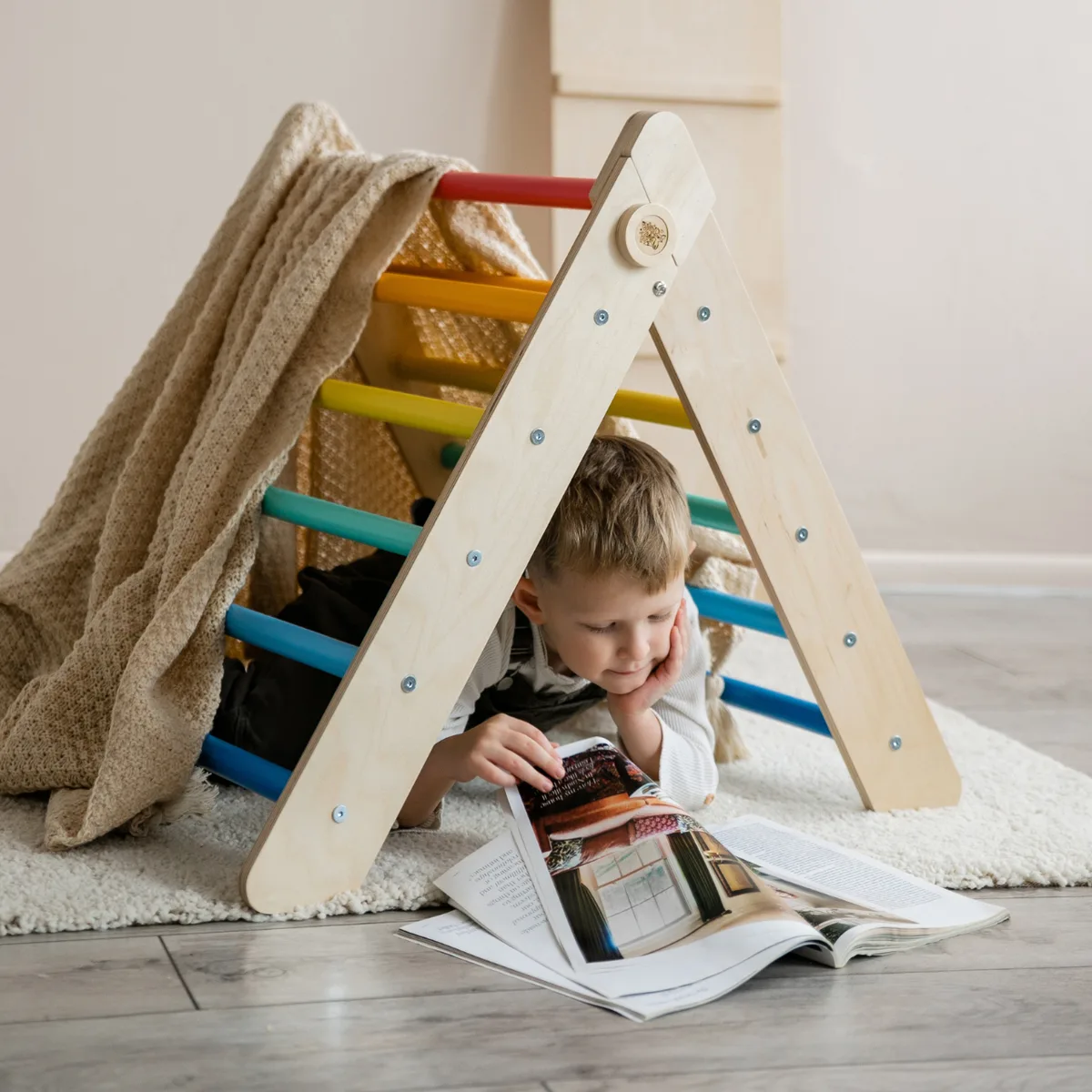 BusyKids Pikler driehoek (klimdriehoek) - Onbehandeld hout - 3