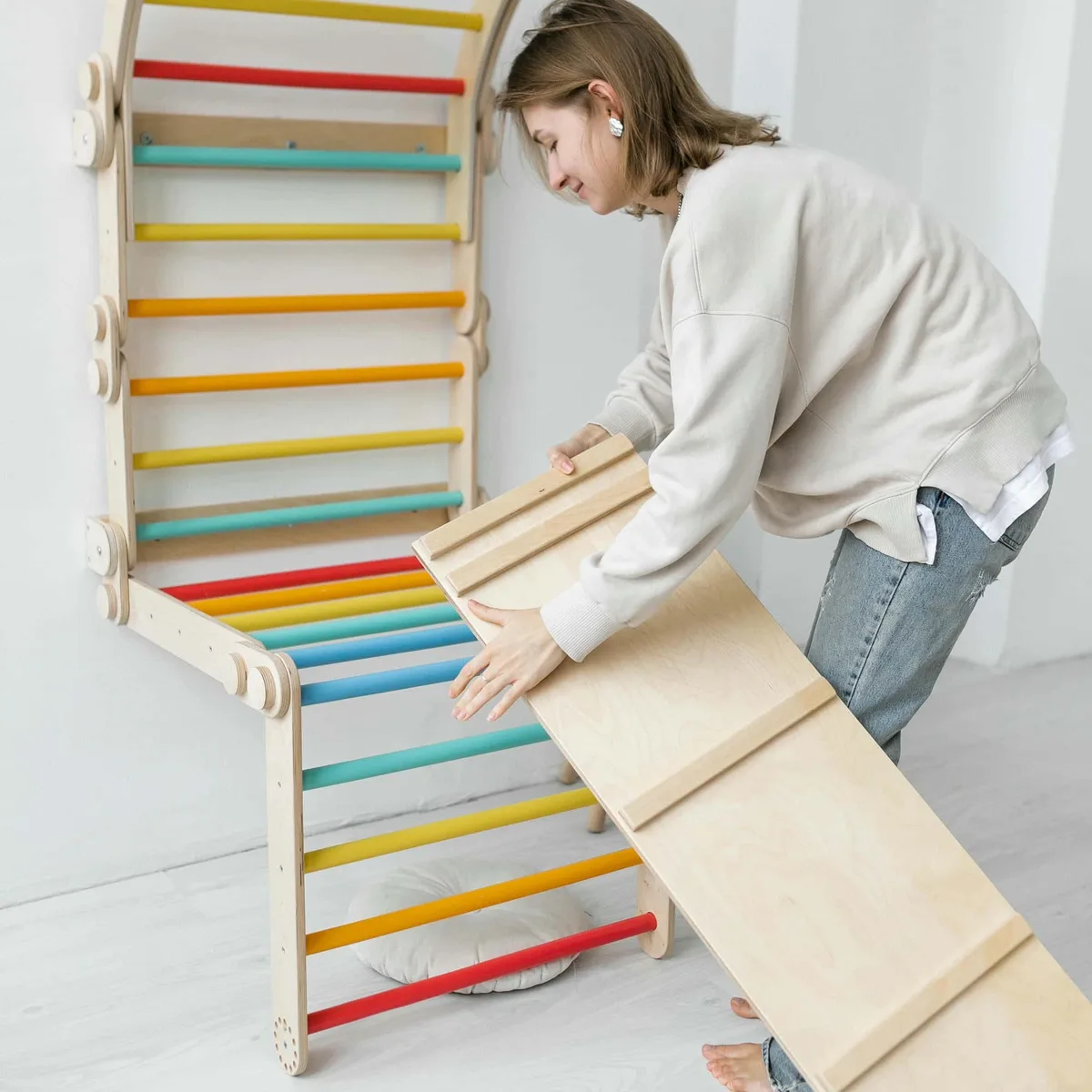 BusyKids Plank 1150 voor Pikler driehoek (glijbaan en klimplank) - 5