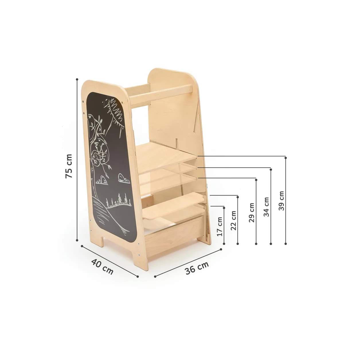 BusyKids Leertoren Play 5-in-1 met speelelementen - Mint - 2