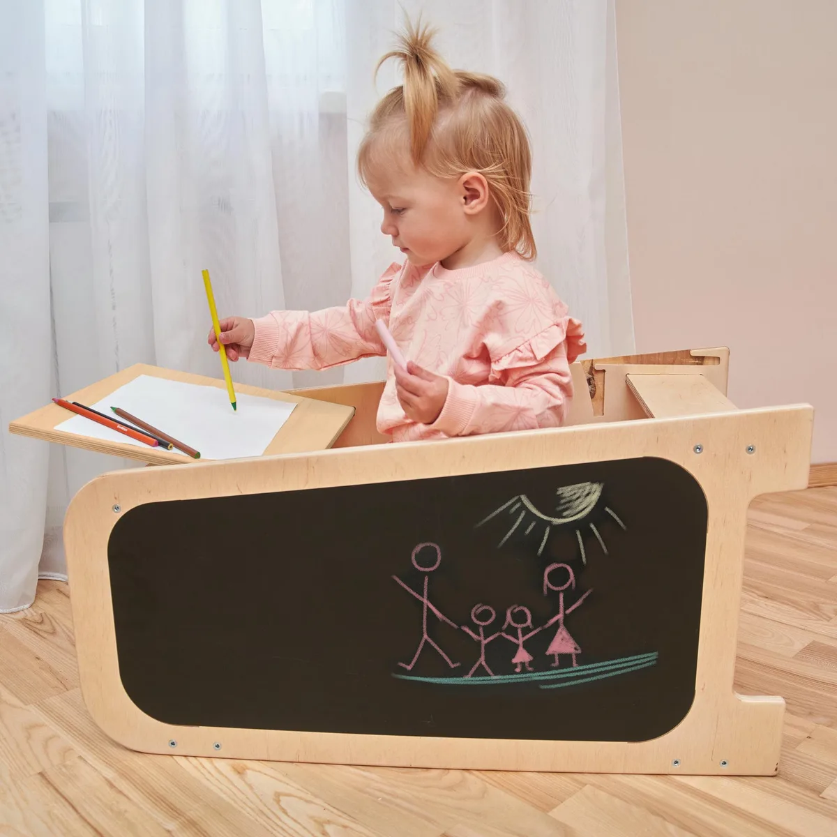 BusyKids Leertoren Play 5-in-1 met speelelementen - Mint - 7